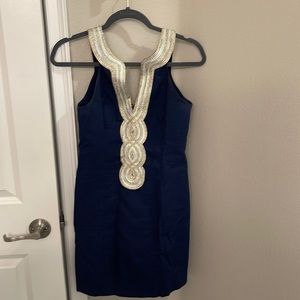 NWOT Lilly Pulitzer Valli Shift Dress- Navy (2)